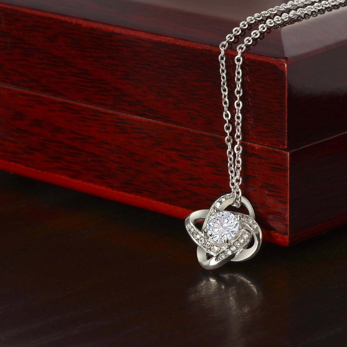 To My Grandma Elegant Pendant Necklace with Message Card "Through Small kindness"