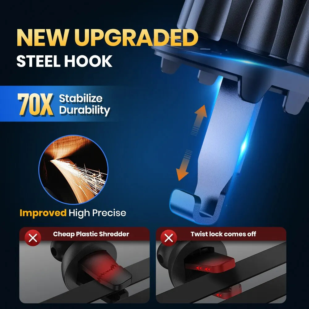 TOPK 360° Rotation Car Phone Holder: Secure and Versatile Mount for 4"-7" Smartphones