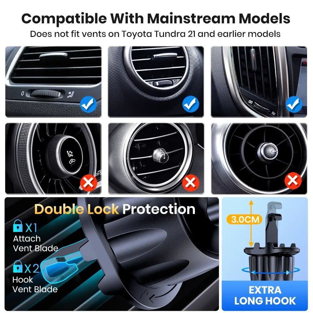 TOPK Car Phone Holder Air Vent, Car Phone Holder Mount