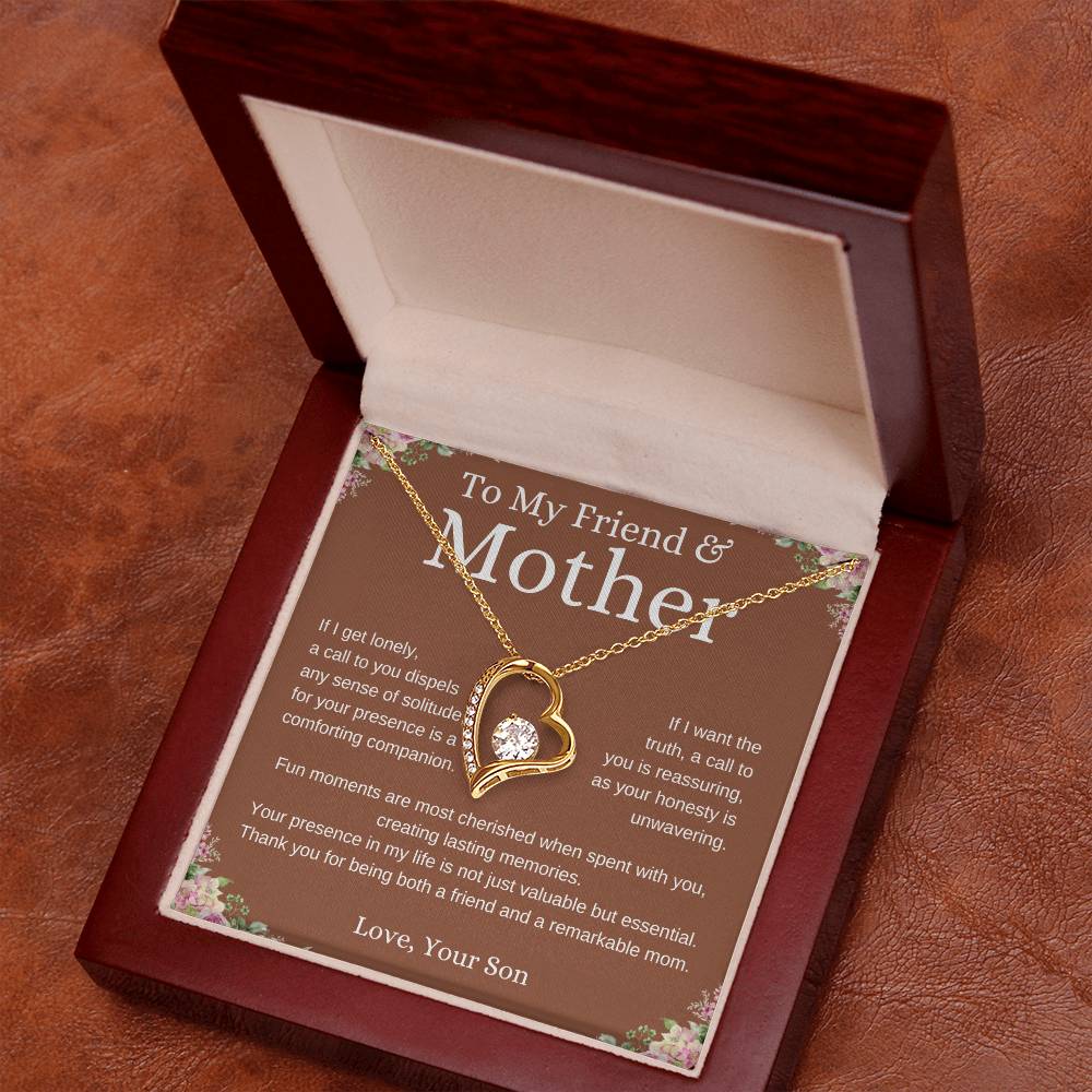 To My Friend and Mother - Forever Love Necklace