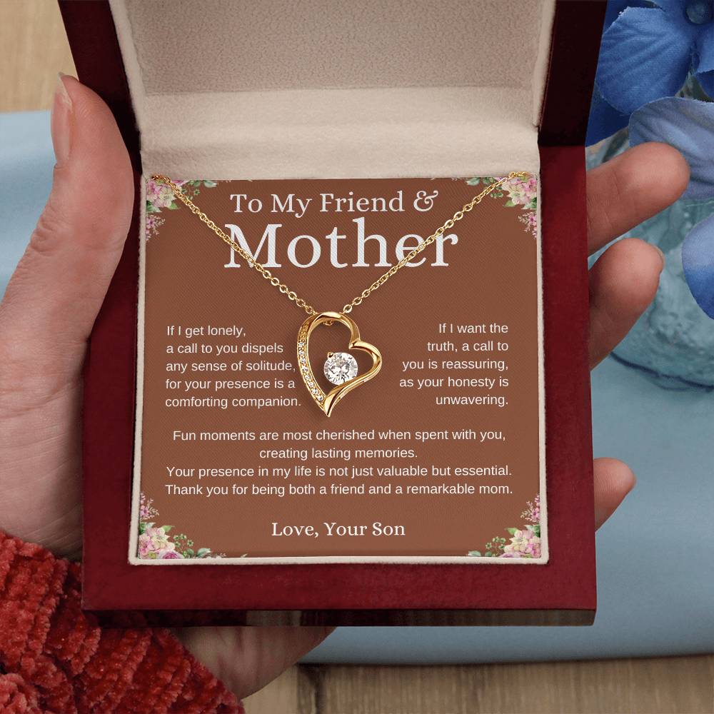 To My Friend and Mother - Forever Love Necklace