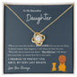 Gift for My Beautiful Daughter | This Old Lion - Love Knot Necklace