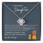 Gift for My Beautiful Daughter | This Old Lion - Love Knot Necklace