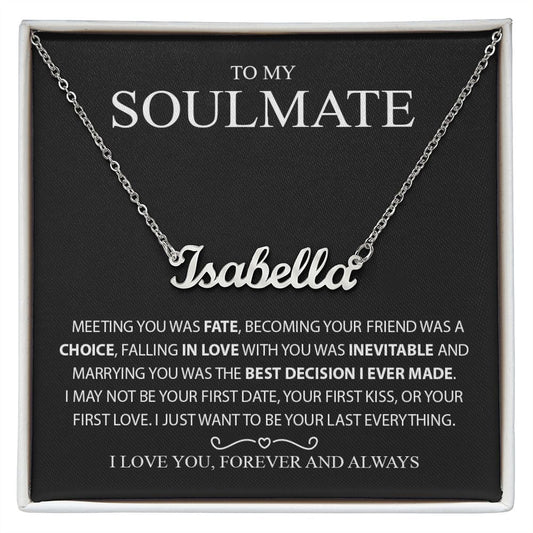 custom name plate necklace