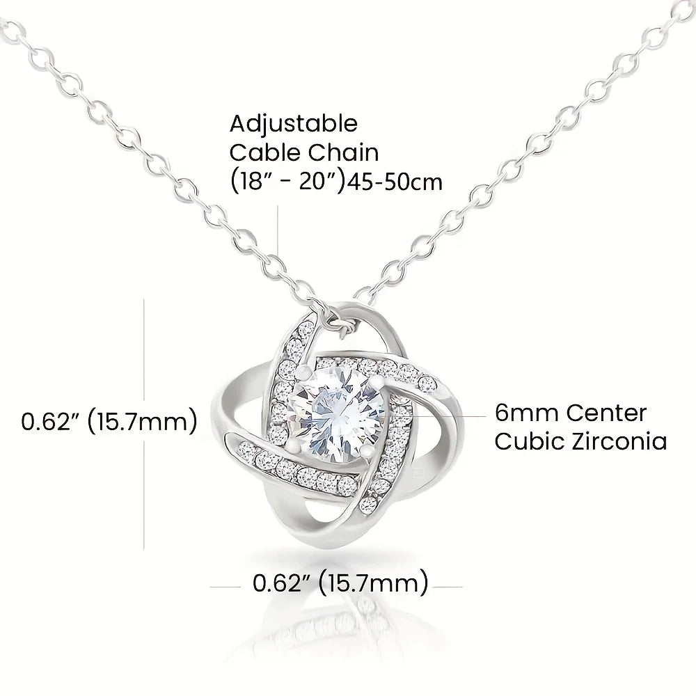 To My Grandma Elegant Pendant Necklace with Message Card "Through Small kindness"
