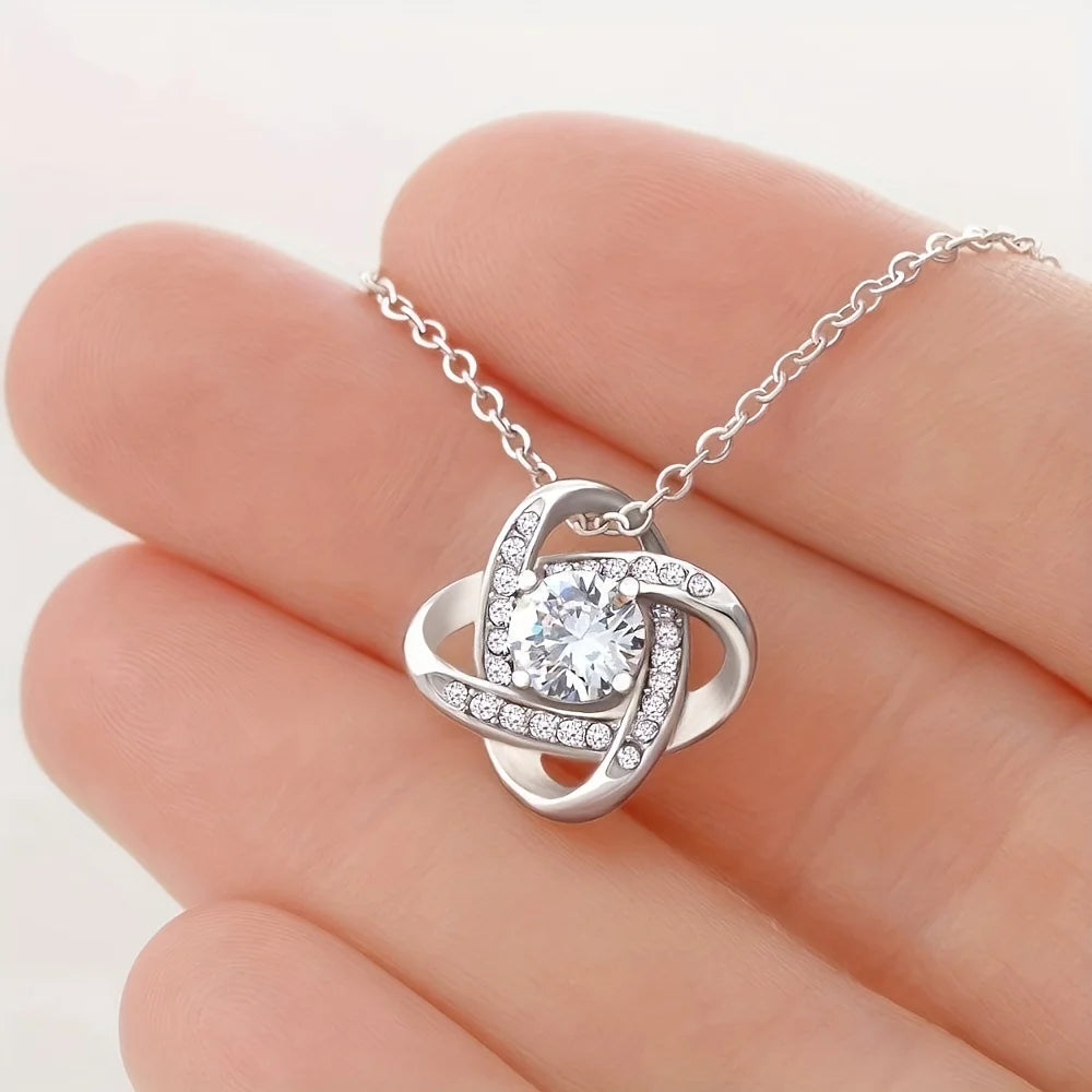 To My Grandma Elegant Pendant Necklace with Message Card "Through Small kindness"