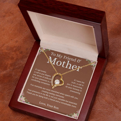To My Friend and Mother - Forever Love Necklace