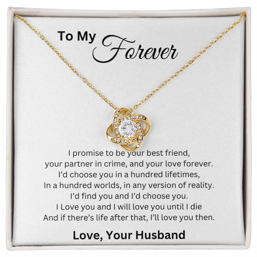 To My Forever | Love Knot Necklace