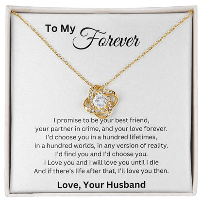 To My Forever | Love Knot Necklace
