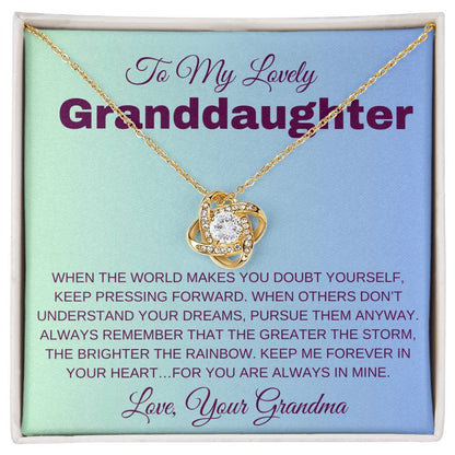 To My Lovely Granddaughter - When Others Don't Understand Your Dreams