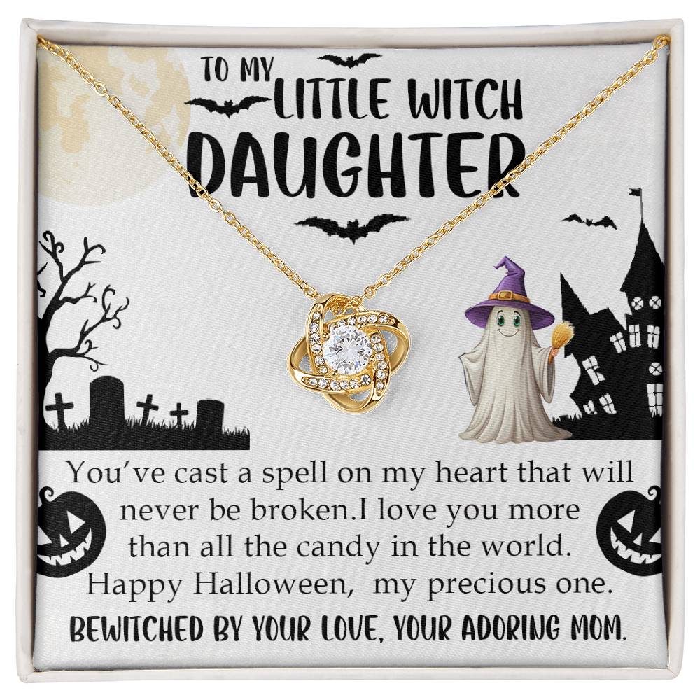 My Little Witch Daughter Love Knot Necklace