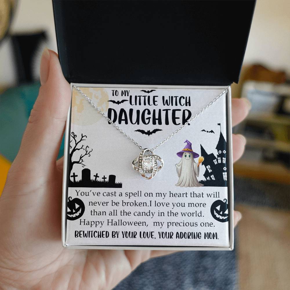 My Little Witch Daughter Love Knot Necklace
