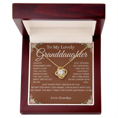 To My Lovely Granddaughter - How Much I Love You