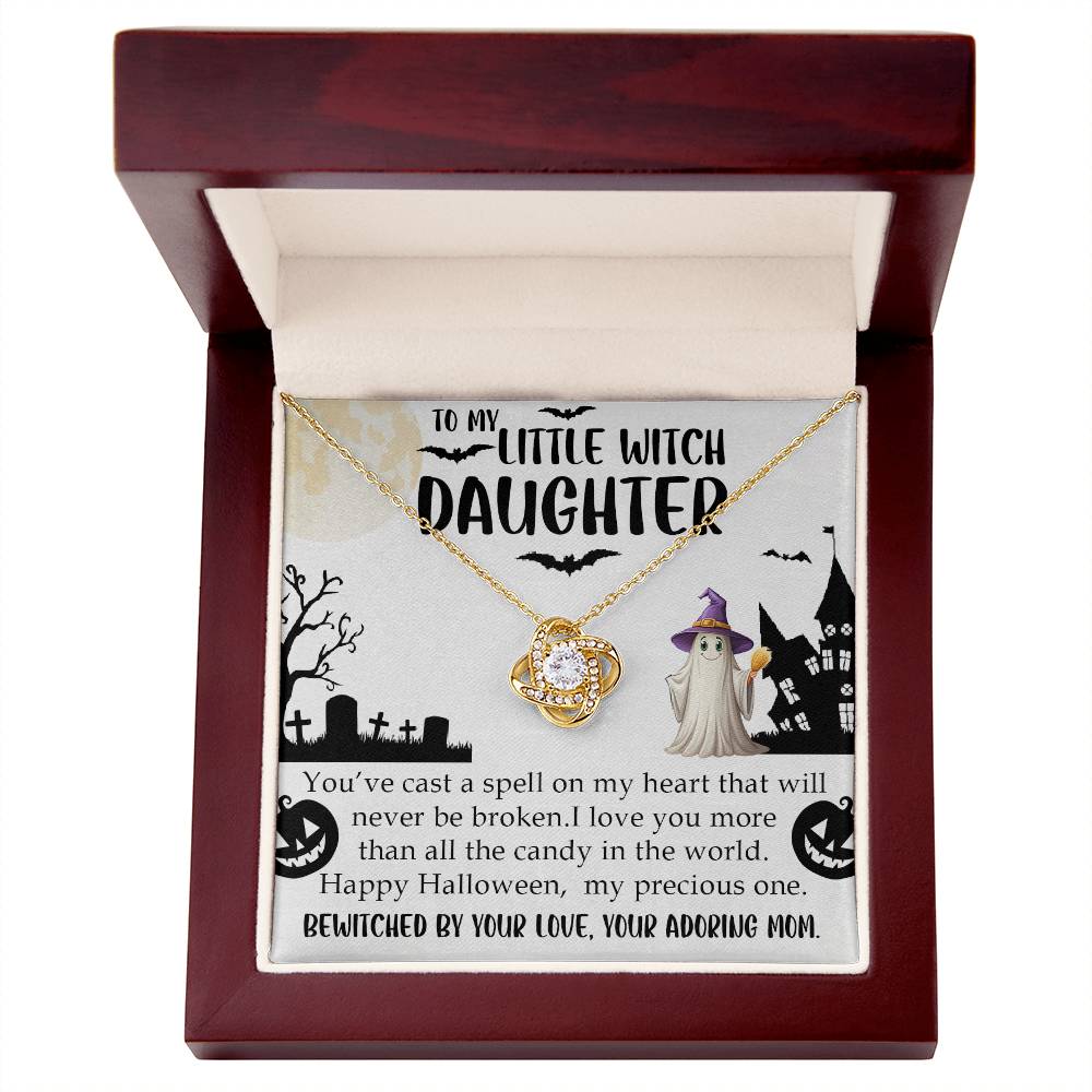 My Little Witch Daughter Love Knot Necklace