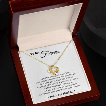 To My Forever | Love Knot Necklace