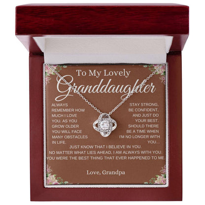 To My Lovely Granddaughter - How Much I Love You