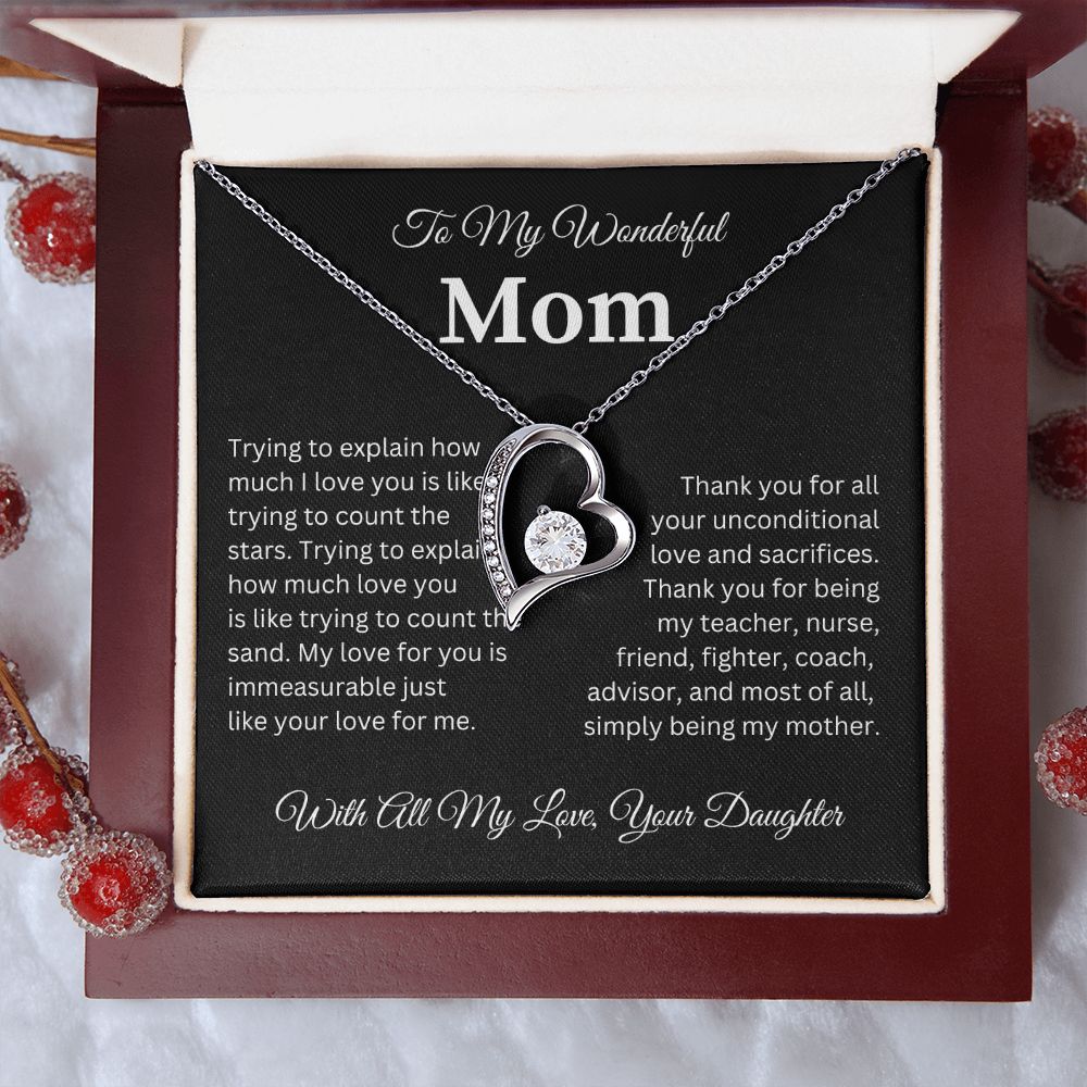 To My Wonderful Mom | Forever Love Necklace