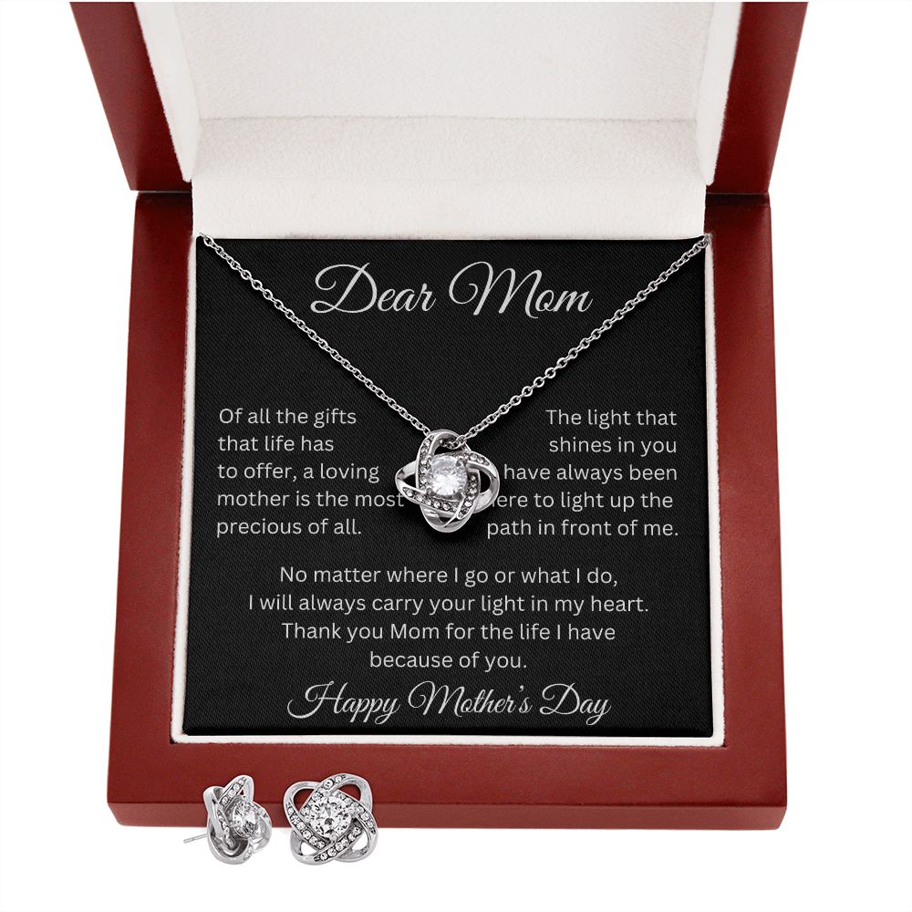 Dear Mom | Love Knot Earring and Necklace v1