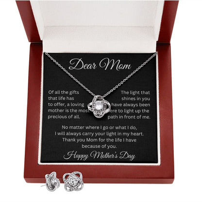Dear Mom | Love Knot Earring and Necklace v1