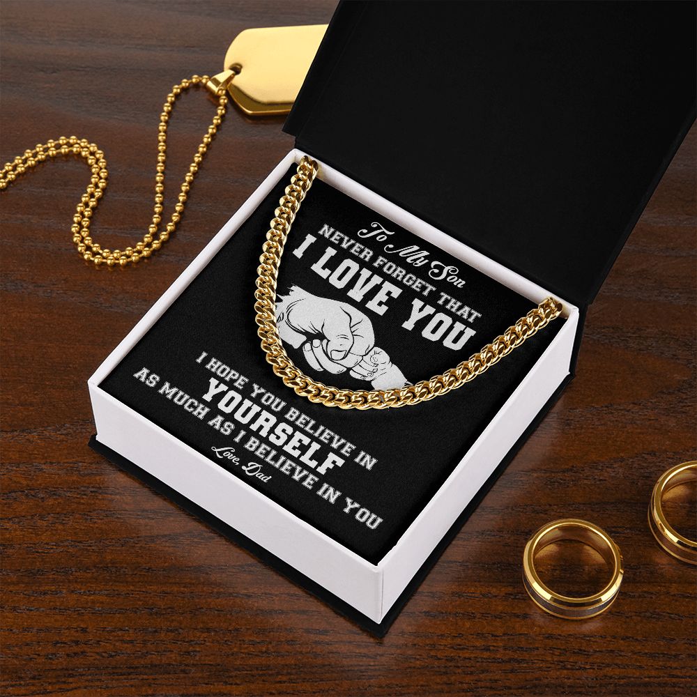 My Son | Never Forget - Cuban Link Chain