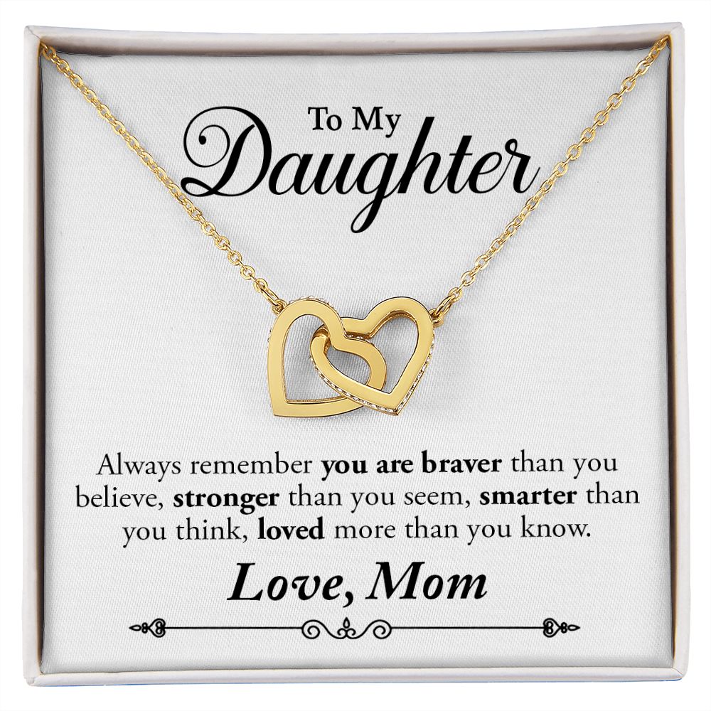 heart interlocking necklace