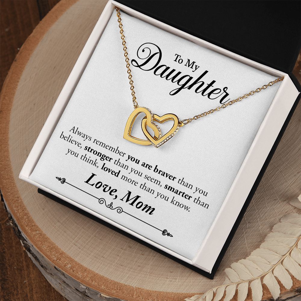 interlocking heart necklace gold