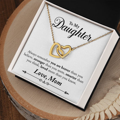 interlocking heart necklace gold