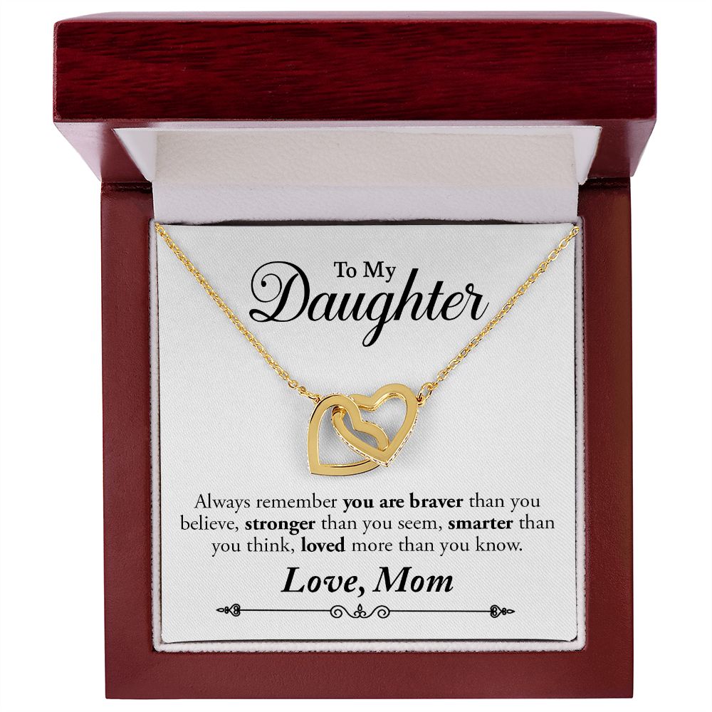 heart interlocking necklace