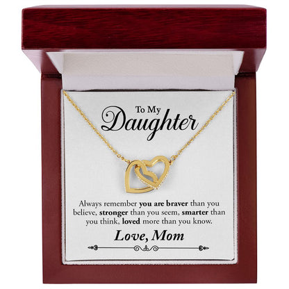heart interlocking necklace