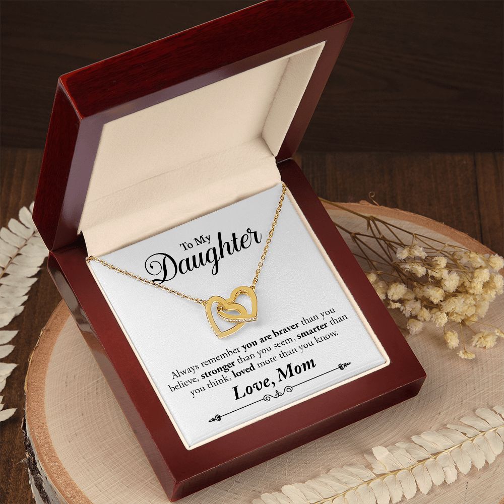 interlocking heart necklace gold