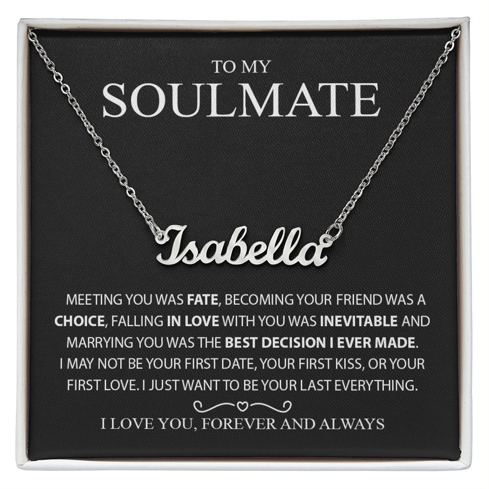 custom name plate necklace