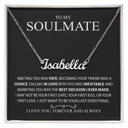custom name plate necklace