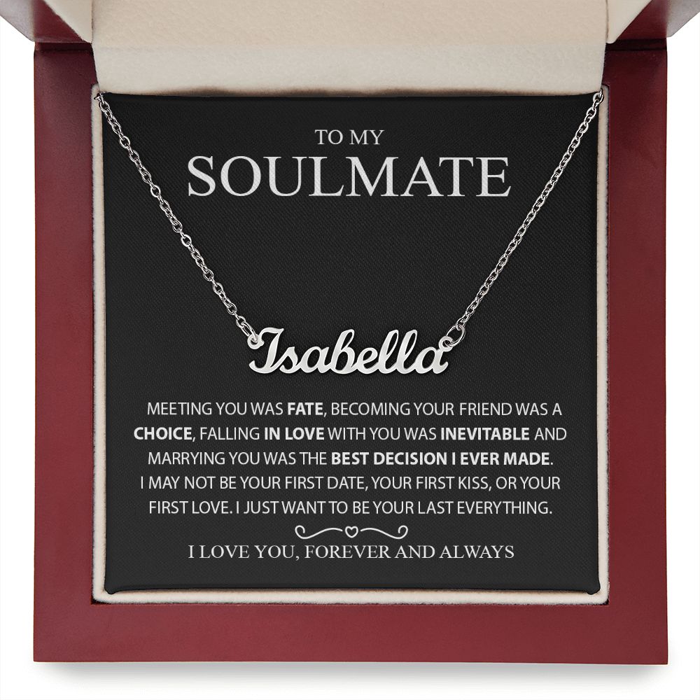 custom name plate necklace