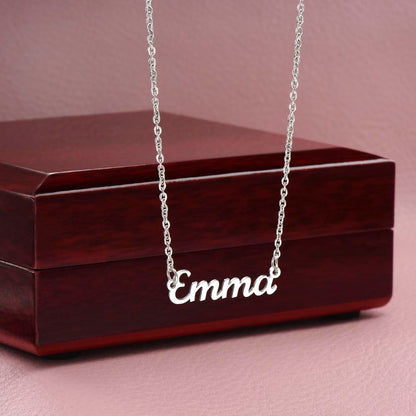 sterling silver custom name necklace