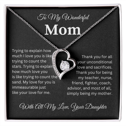 To My Wonderful Mom | Forever Love Necklace