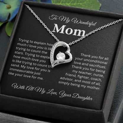 To My Wonderful Mom | Forever Love Necklace