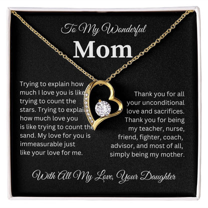 To My Wonderful Mom | Forever Love Necklace