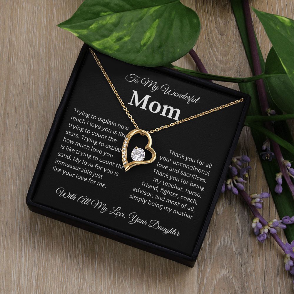 To My Wonderful Mom | Forever Love Necklace